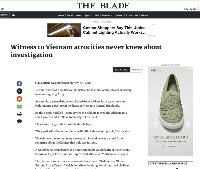 Dennis Stout – Toledo Blade Newspaper